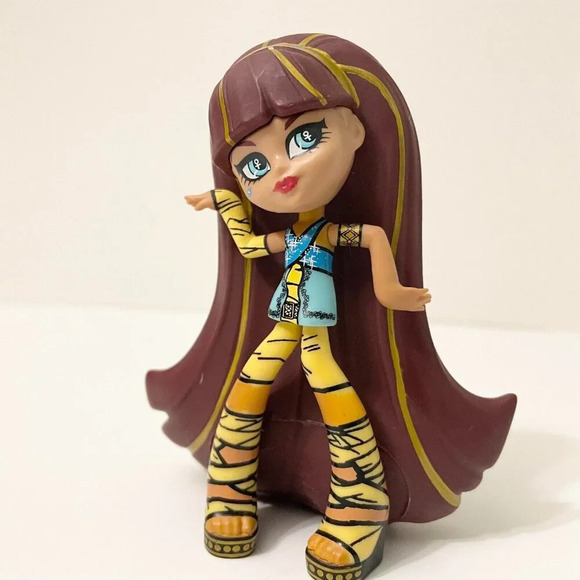2014 Monster High Vinyl Collection Cleo De Nile 4 Inch Mini Figure Mattel - Picture 15 of 15